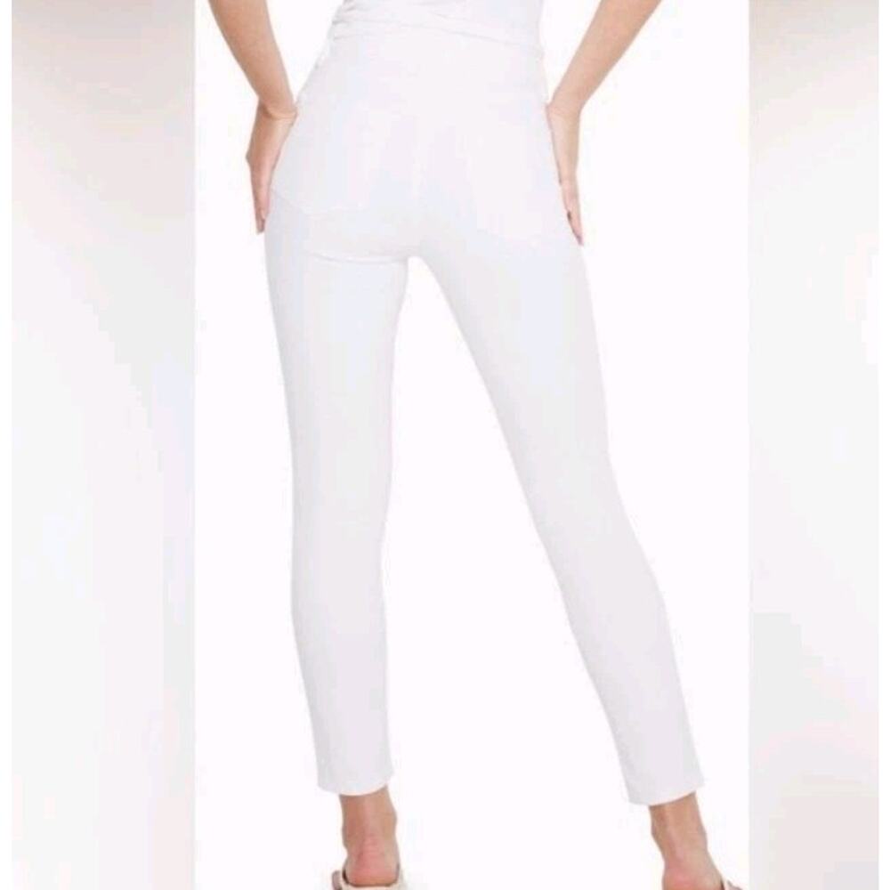 Good American Jeans Womens 10/30 White Good Legs Crop Skinny Basics Capsule - Picture 4 of 9